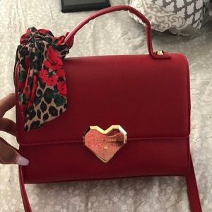 Small Red Betsey Johnson Crossbody Bag